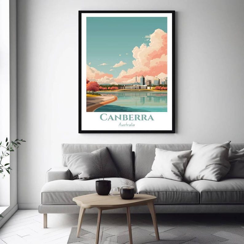 Canberra Travel Poster | Canberra Australia Wall Art | Capital City ...