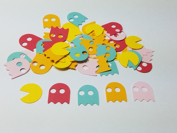 Pac Man Arcade Table Scatter Confetti Paper Party Decor Etsy
