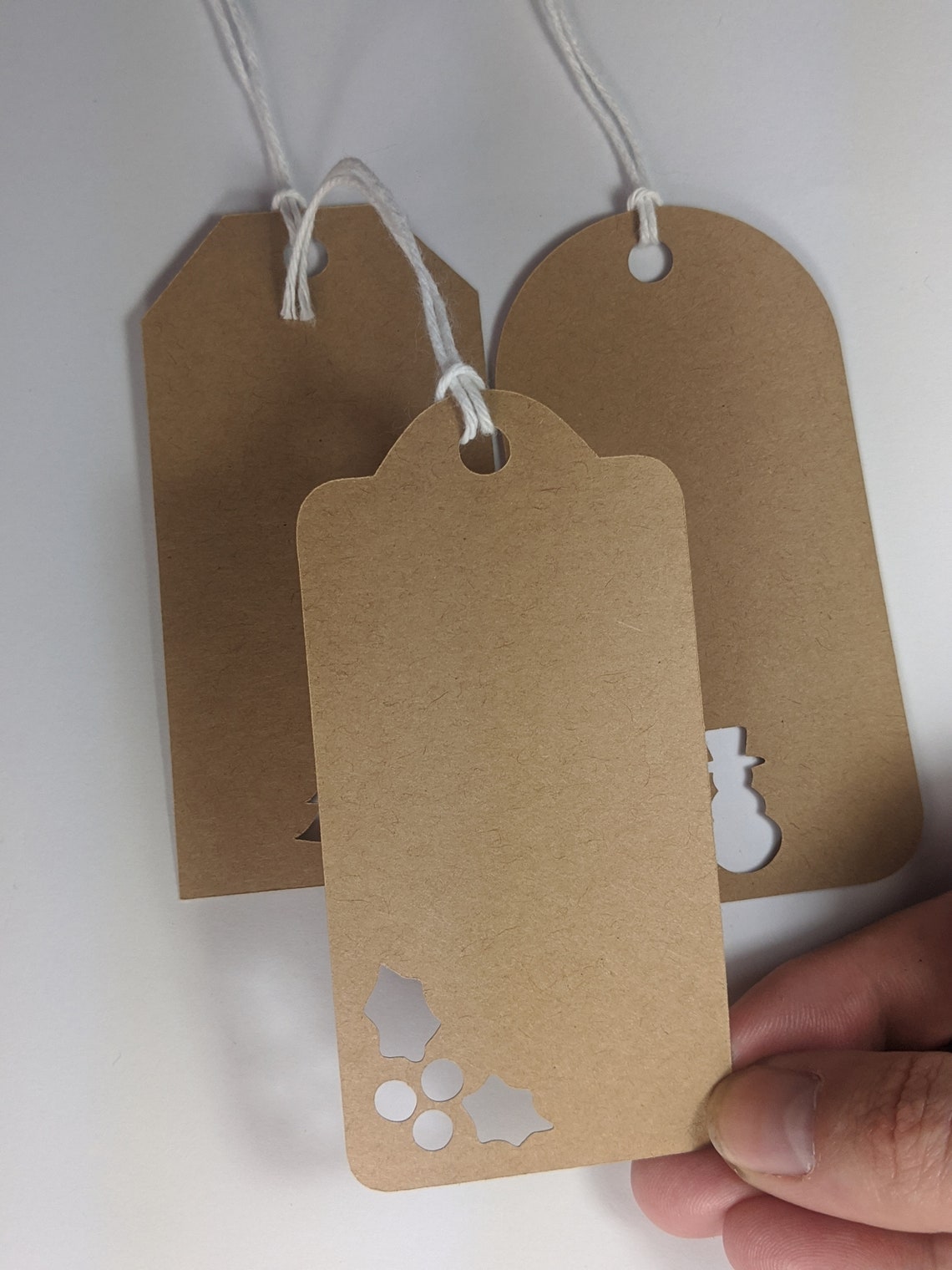 Christmas Kraft Gift Tags With String Present Labels Holiday | Etsy