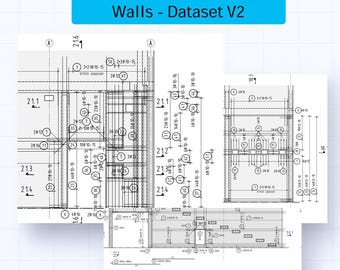 Concrete Wall Drawings, Structural Engineering Details (CAD PDF) V2