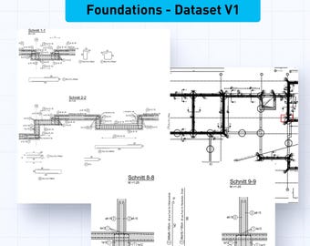 Concrete Foundation Drawings, Structural Engineering Details (CAD PDF) V1