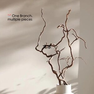 Dried twisted willow branches 80 cm – minimalist Japanese decoration, natural branches for vase, wabi-sabi shop decor, zen wood image 7