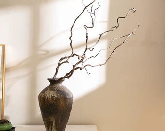 Dried twisted willow branches 70-80 cm – minimalist Japanese decoration, natural branches in a vase, wabi-sabi shop decor, zen wood