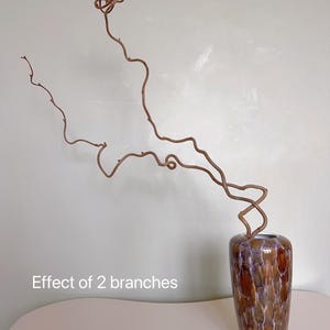 Dried twisted willow branches 80 cm – minimalist Japanese decoration, natural branches for vase, wabi-sabi shop decor, zen wood image 19