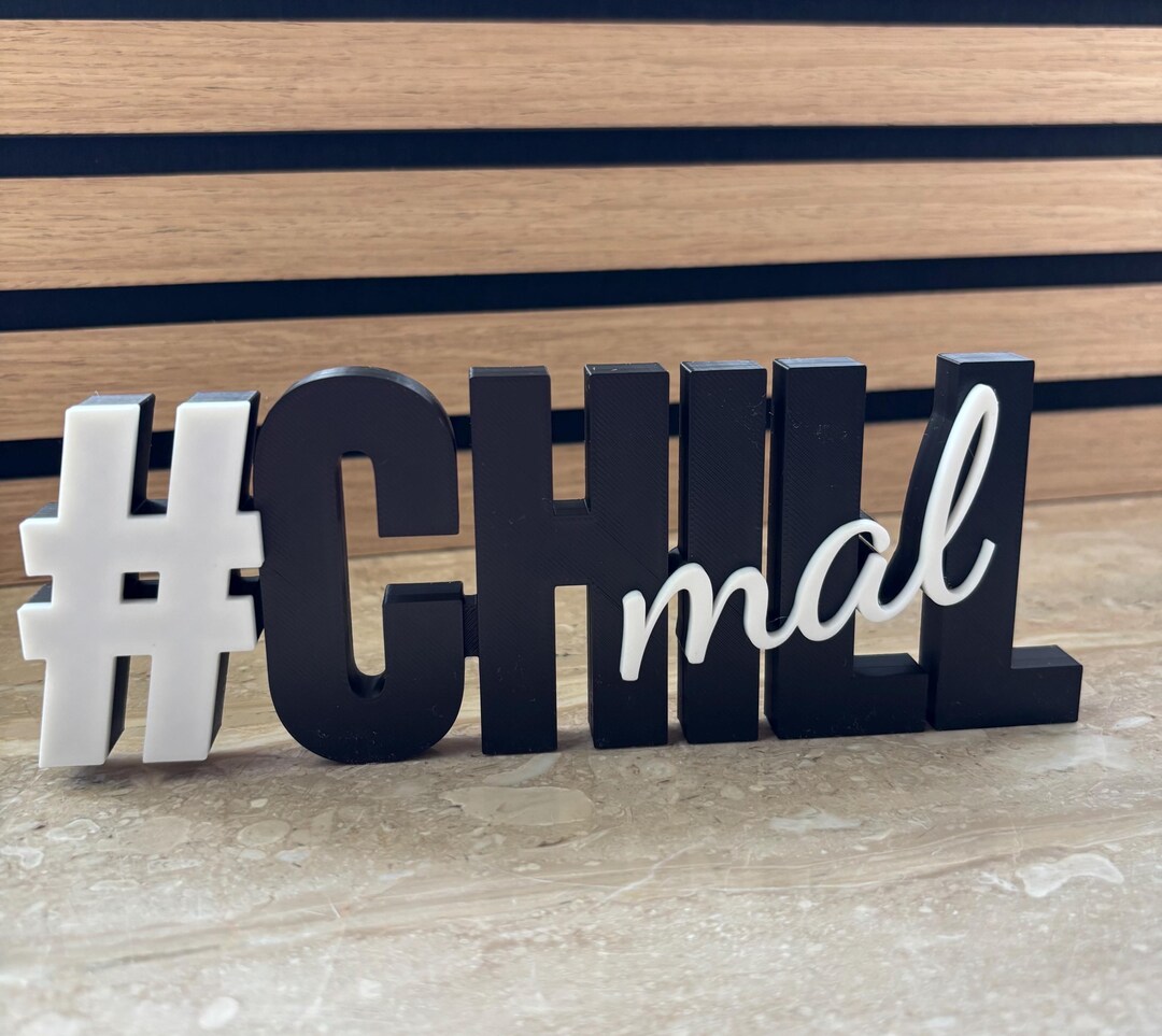 Mal Lettering 3D Printed Lettering