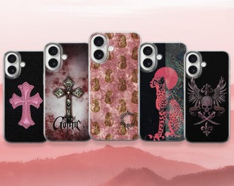 Y2K Cross Alt Trendy Phone Case,  Edgy Grunge iPhone Cover