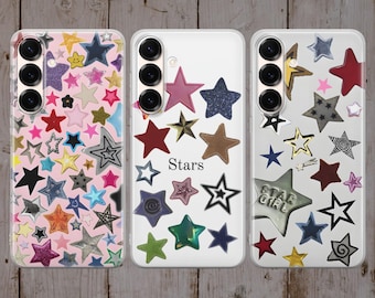 Retro Stars Phone Case - Vintage Star Pattern – Slim TPU Cover