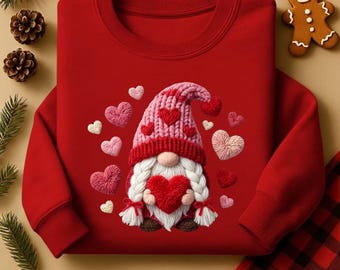Gnome Love Shirt, Valentines Day Tee, Valentine Gnomie