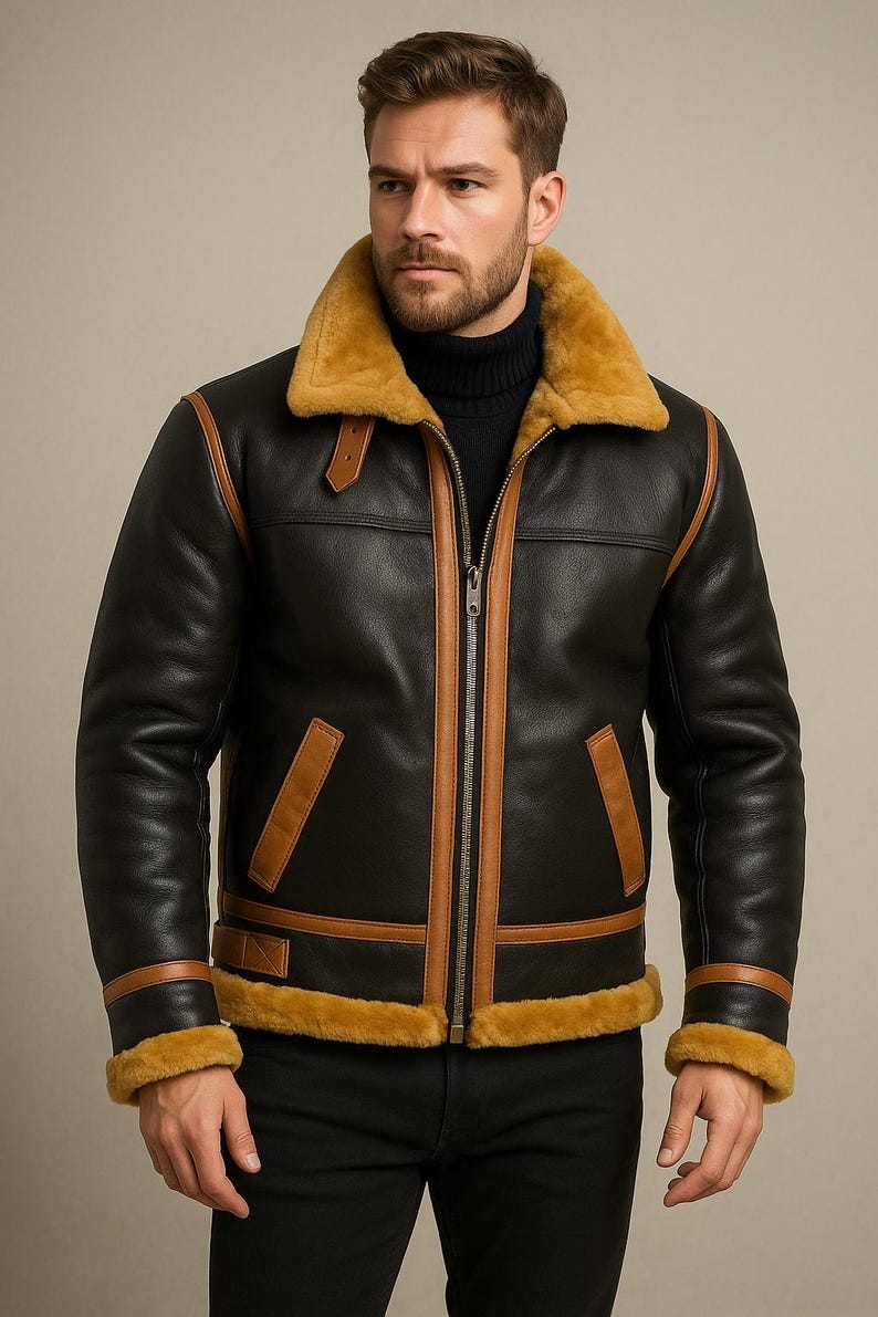 Handmade Leather Jacket Buffer Jacket Vintage Style Leather Jacket ...