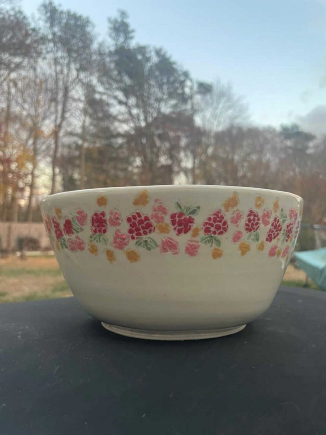 Ceramic Raspberry Small Ceramic Mixing Bowl - Raspberry - Etsy
