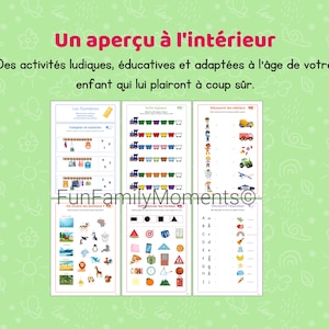 Cahier activités maternelle PDF imprimer 3-5 ans petite moyenne grande section