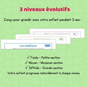 Cahier activités maternelle PDF imprimer 3-5 ans petite moyenne grande section