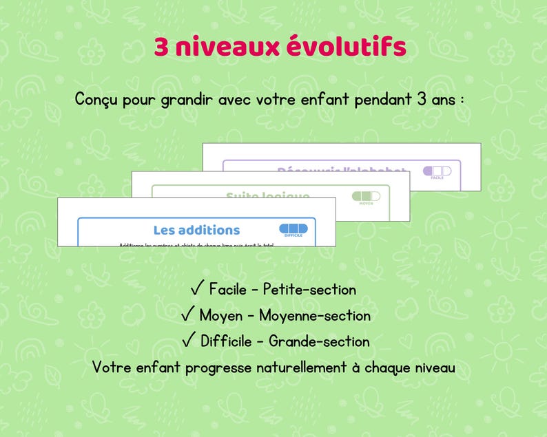 Cahier activités maternelle PDF imprimer 3-5 ans petite moyenne grande section