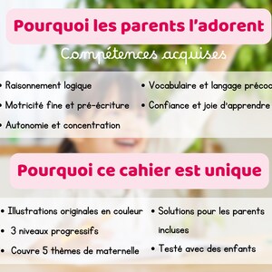 Cahier activités maternelle PDF imprimer 3-5 ans petite moyenne grande section