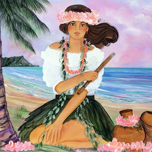 ハワイ　絵画　インテリア　アンティーク　Diana Hansen young ハワイ 絵画 インテリア アンティーク Diana Hansen young