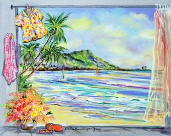 Waikiki From My Lanai - Digital Download