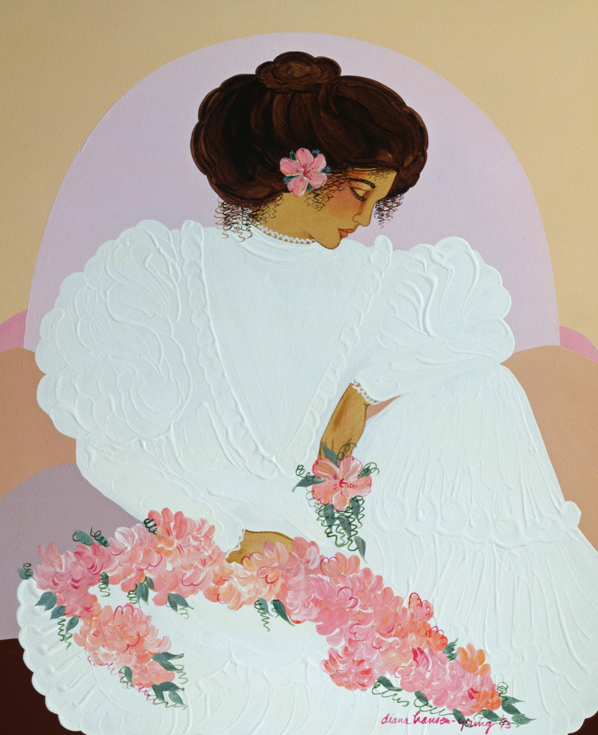 ハワイ 絵画 インテリア アンティーク Diana Hansen young ハワイ 絵画 インテリア アンティーク Diana Hansen young