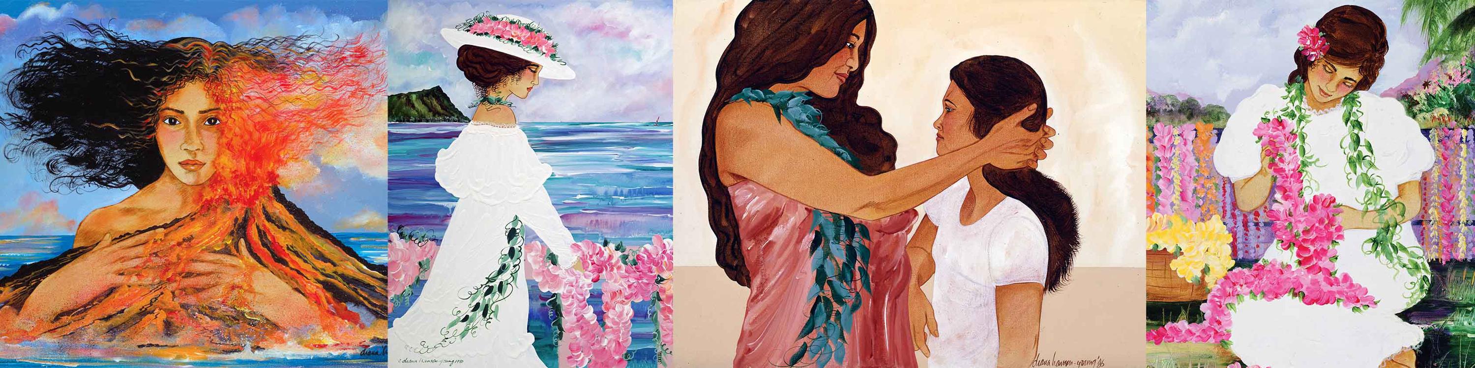 ハワイ　絵画　インテリア　アンティーク　Diana Hansen young s-l1200.png