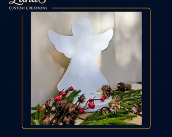 White Angel Candle Holder | Christian Angel Figurine | Faith Inspired Holiday Decoration | Winter Table Display
