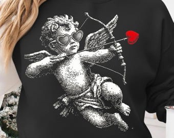 Halftone Cupid PNG, Pixel Art Cupid, Print Screen Cupid Png, Trendy Valentine Png, Vday Preppy PNG, Valentines Day Png