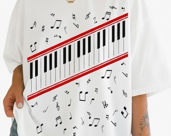 Michael Jackson Beat It Piano Keys T-Shirt,Beat It piano png svg (Digital Download)