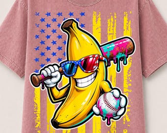 Bananas Baseball PNG, Savannah Baseball Graphic, Funny Banana Shirt Design, Baseball Lover,School Mascot Clipart