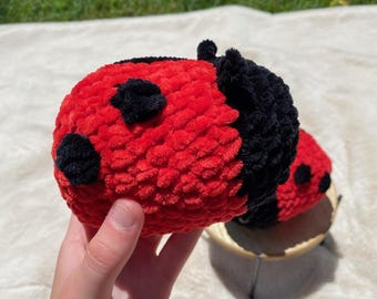 Mini Ladybug Amigurumi – Crochet Ladybug Plush, Handmade Bug Toy