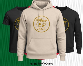 Algeria Soccer Shield | World Cup 26 | Hoodie | Sweatshirt | T-shirt