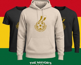 Ghana Soccer Shield | World Cup 26 | Hoodie | Sweatshirt | T-shirt