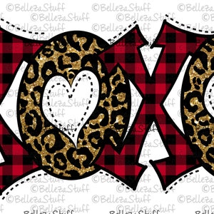 martodesigns - XOXO Love #2 heart brown leopard louis