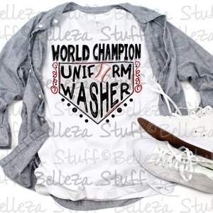 World Champion Uniform Washer- Baseball- PNG File, Sublimation Design ...