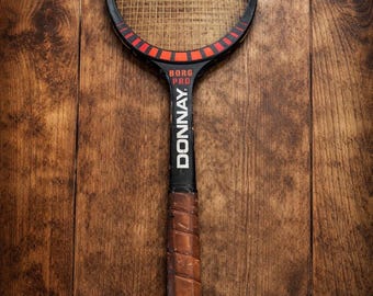 Raquette De Tennis Donnay Borg Pro – Vintage – Bois