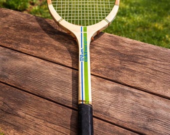 Raqueta de tenis de madera Wilson Chris Evert American Star vintage