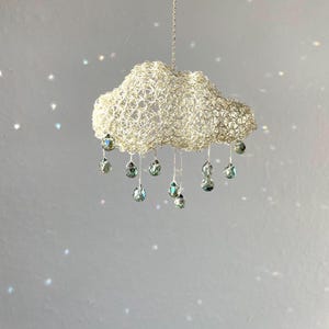 Suncatcher “Cloud on a Winter Morning” - a unique suncatcher that conjures colorful light reflections in children's rooms and other spaces