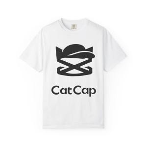 CatCap Cat Lover Geschenk T-Shirt, minimalistisches Katzen Line Art Shirt, Cat Mom Gift | Unisex Graphic Tee | dezentes Statement Shirt