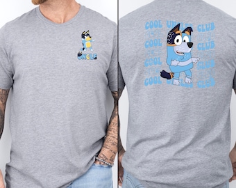 Camiseta Bluey Uncle, Camiseta Bluey del Club de Tíos