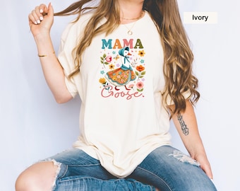 Camiseta Comfort Colors®, camiseta Mama, camiseta Mama Goose