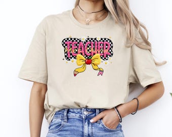 Camiseta personalizada para profesores, camiseta de agradecimiento para profesores