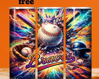 Baseball Explosion Skinny Tumbler Wrap PNG | 20oz Seamless Sports Sublimation Design | Baseball Fan Tumbler Wrap | Digital Download