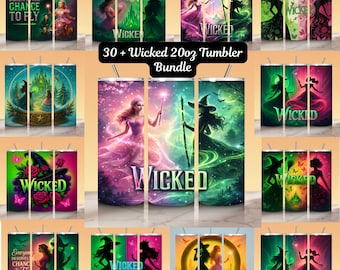 Wicked Broadway Witch 20oz Tumbler PNG (Digital Download)