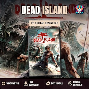 Dead Island PC 2011 Digital Download, Windows Game With Open World Zombie Survival