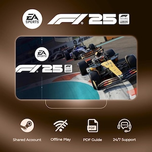 F1 25 PC Game, Offline Digital Download with PDF Guide