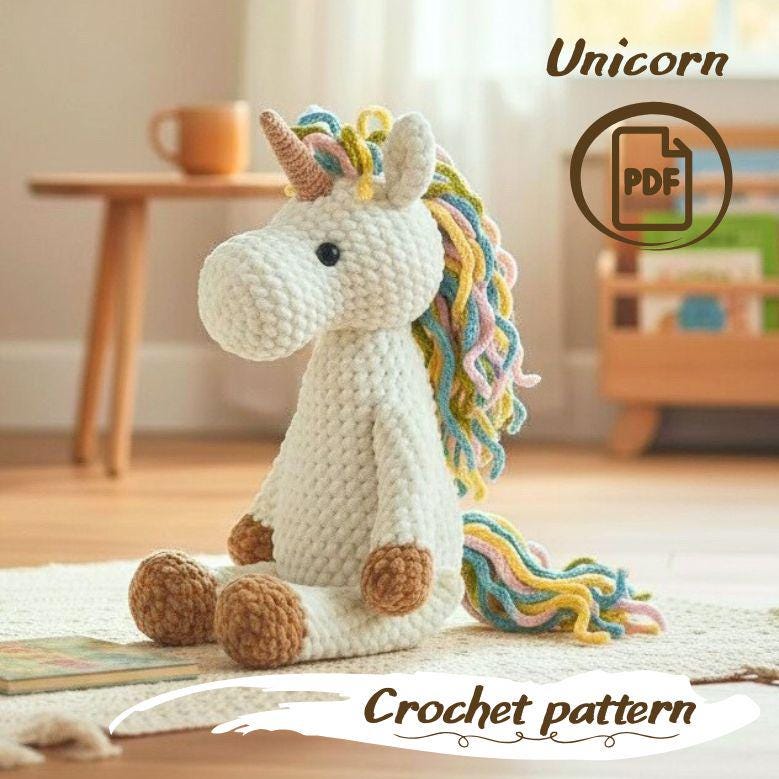 40 Unicorn Crochet Patterns to Spark a Little Handmade Magic 2 Unicorn Crochet Pattern Plush Amigurumi Unicorn Tutorial