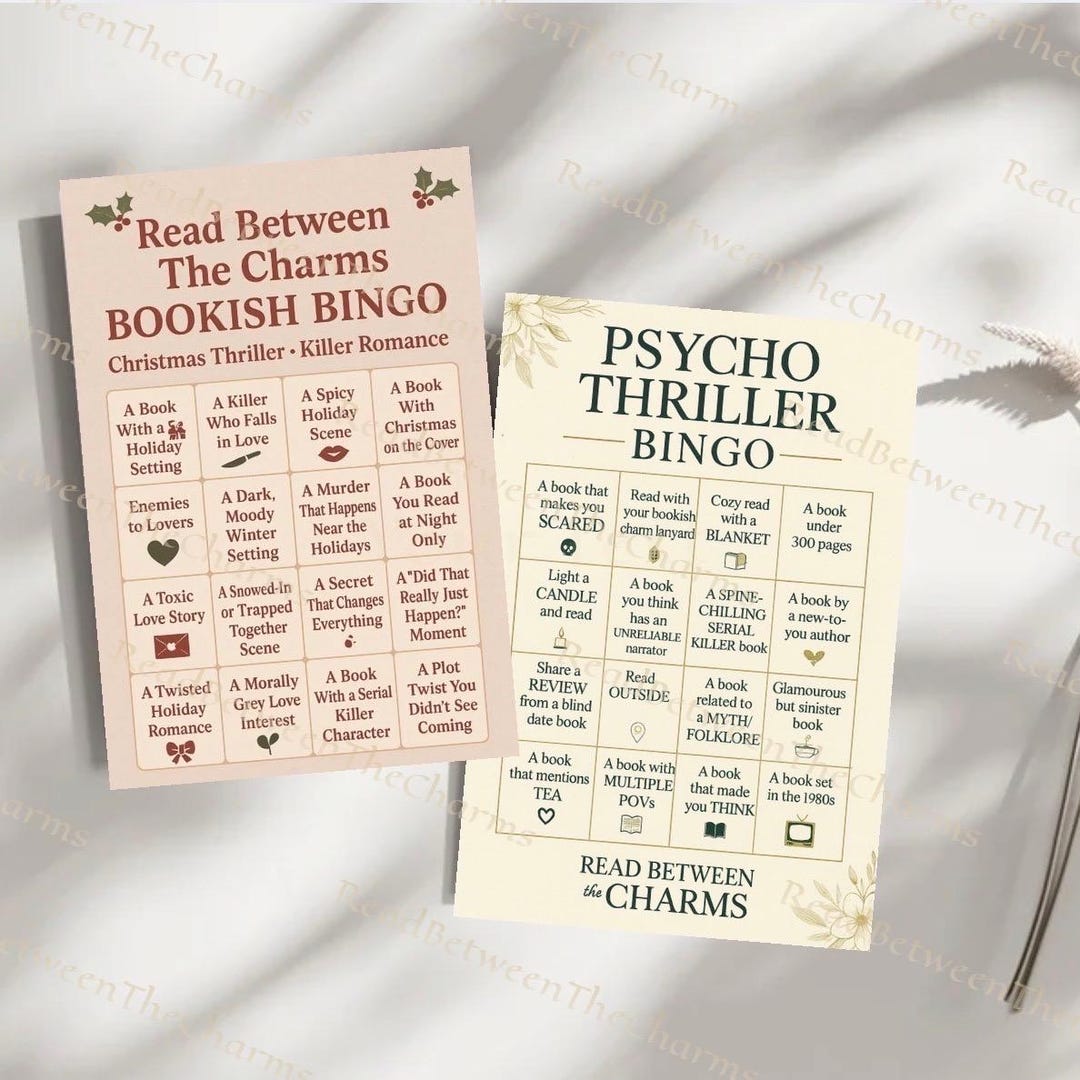 Bookish Bingo Cards | Printable Reading Challenge | Digital Download ...