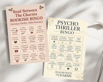 Bookish Bingo Cards | Printable Reading Challenge | Digital Download Book Club Game | Reading Tracker PDF