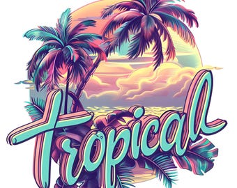 6x Tropiska solnedgångsklistermärken Bilklistermärken Sommarstrand Hav Palmer Semesterkänsla Väggdekorationsklistermärken 9 x 9 cm