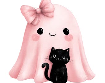 6x Spöke med kattklistermärken, Bilklistermärken, Söta läskiga djurklistermärken, Presentidé för kattälskare, Halloweendekoration, 9 x 9 cm