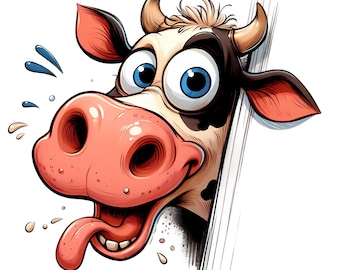 Juego de 6 pegatinas de animales (6 piezas): divertidas, originales, ingeniosas, 9 x 9 cm