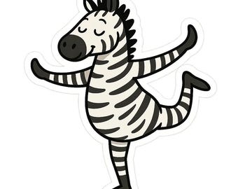 3 adesivi zebra, simpatici adesivi zebra, motivo animale, impermeabili, per auto, laptop, safari, decorazioni africane, 9 x 9 cm