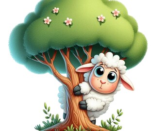 Juego de 7 pegatinas de ovejas, 7 piezas, divertidas pegatinas para coche, decoración de animales con humor, 9 x 9 cm